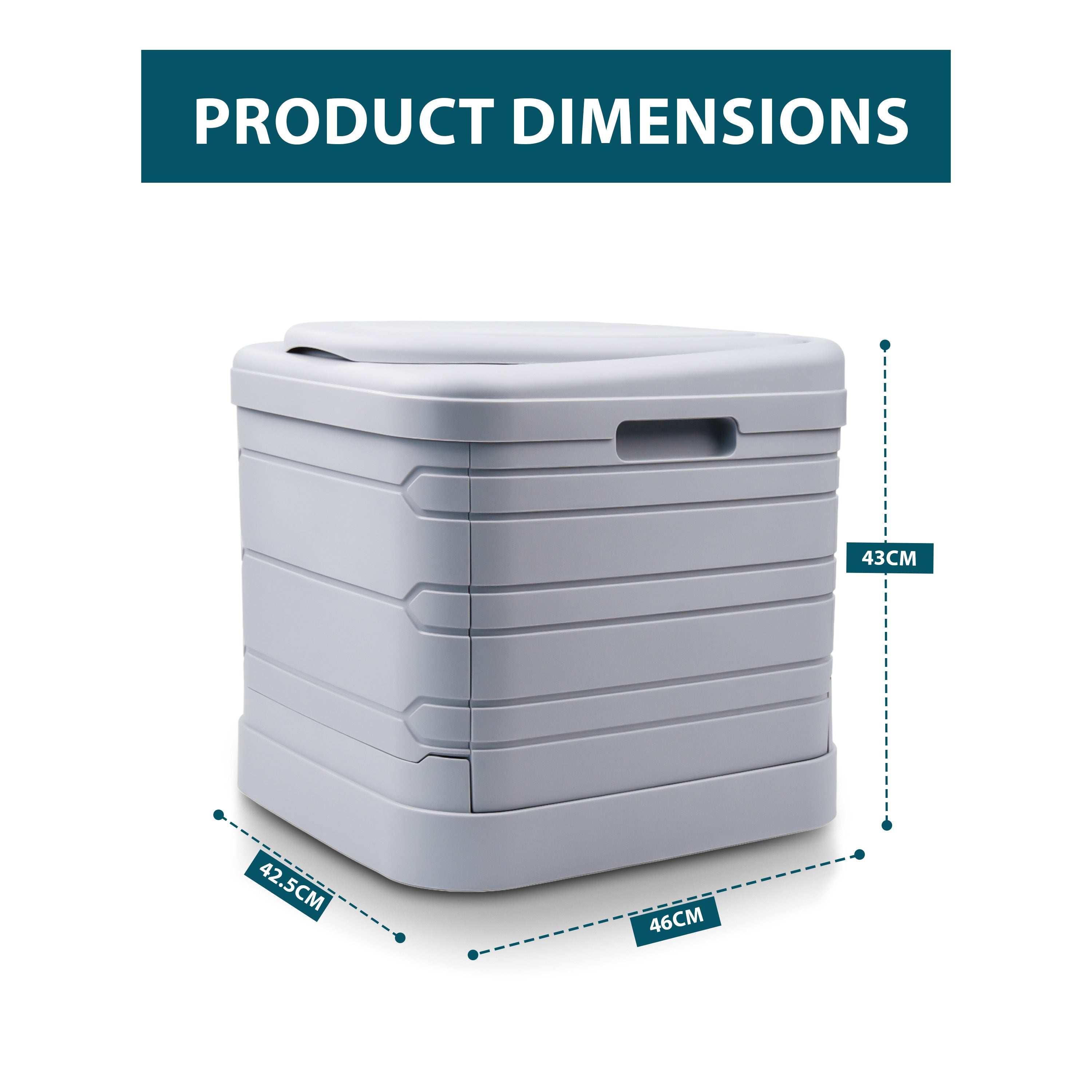 Portable Camping Toilet with Foldable, 300kg, Plastic - product gallery image 5