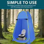Portable Camping Toilet with Foldable, 300kg, Plastic - product gallery image 7