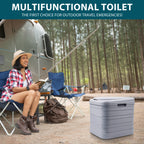 Portable Camping Toilet with Foldable, 300kg, Plastic - product gallery image 8