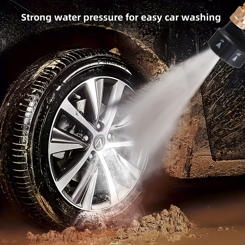 Portable Cordless High Pressure Car Washer with Stainless Steel, 2 Battery+6in1 Nozzle - product gallery image 9