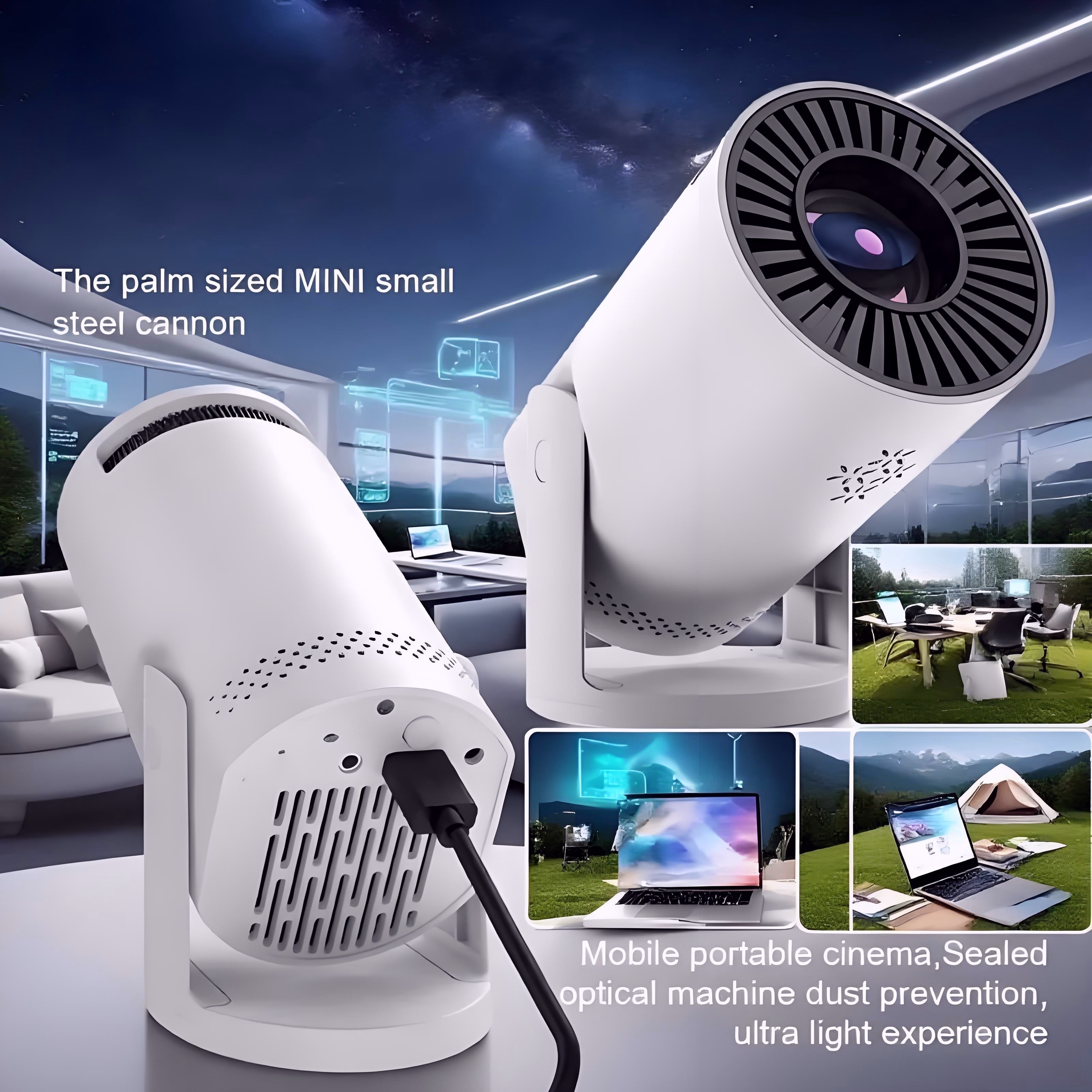 Portable Projector with Mini Native 720P Full HD 1080P