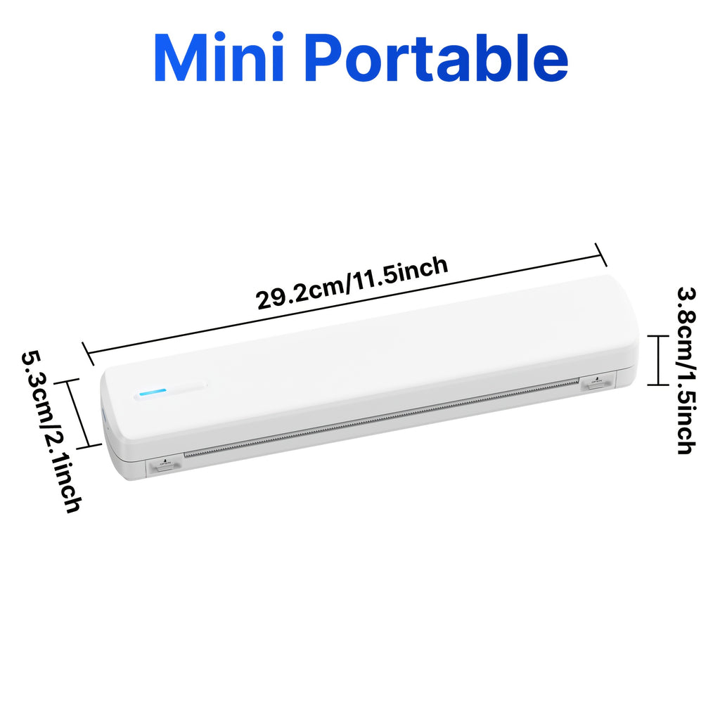 Portable Thermal Printer with Wireless, Mini A4 Wireless No Ink D810B - product gallery image 2