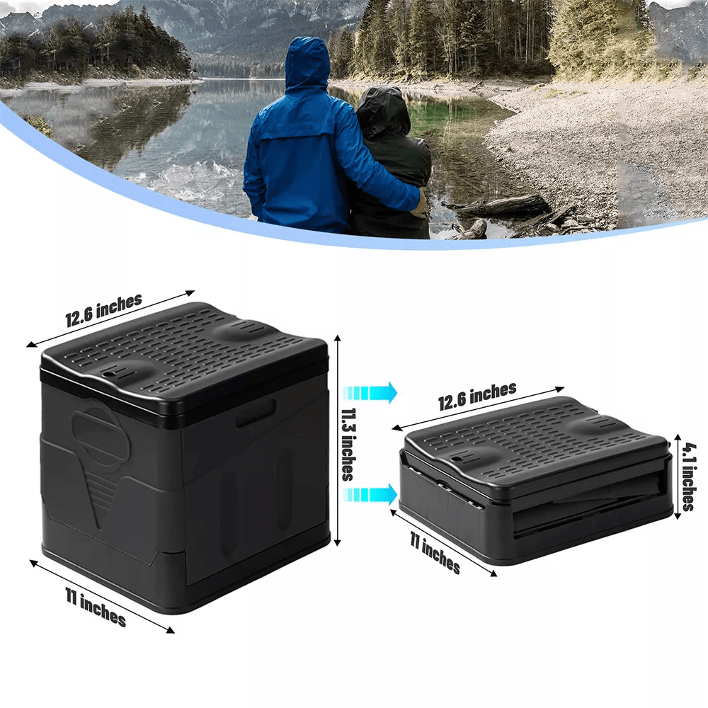 Portable Toilet with Foldable, Folding Camping Foldable Outdoor Loo Carry - product gallery image 4