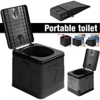 Portable Toilet with Foldable, Folding Camping Foldable Outdoor Loo Carry