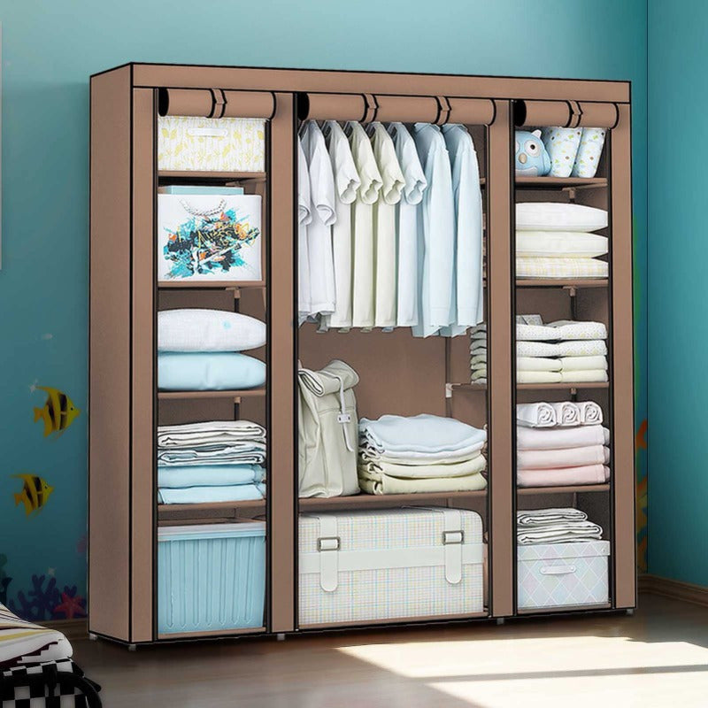 Portable Wardrobe with Foldable, Easy Assembly, Freestanding - product gallery image 11