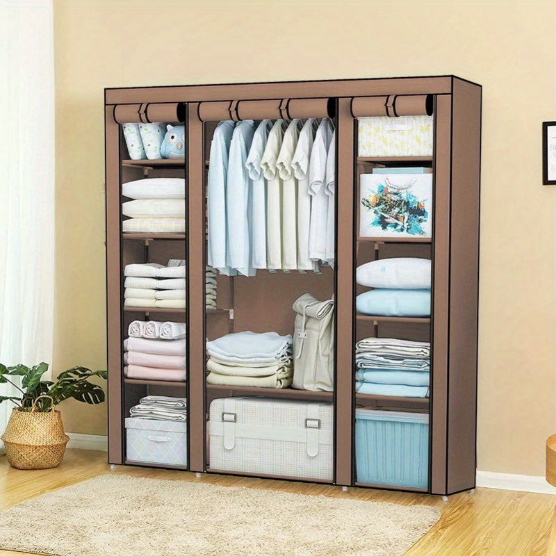 Portable Wardrobe with Foldable, Easy Assembly, Freestanding - product gallery image 13