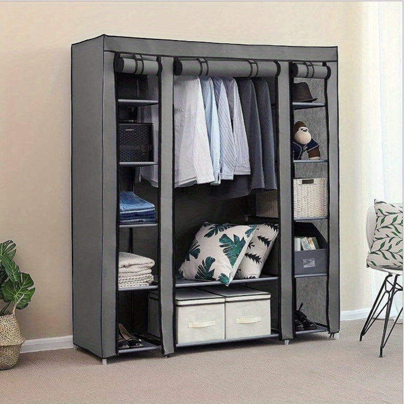 Portable Wardrobe with Foldable, Easy Assembly, Freestanding - product gallery image 15