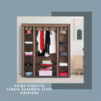 Portable Wardrobe with Foldable, Easy Assembly, Freestanding - product gallery image 2