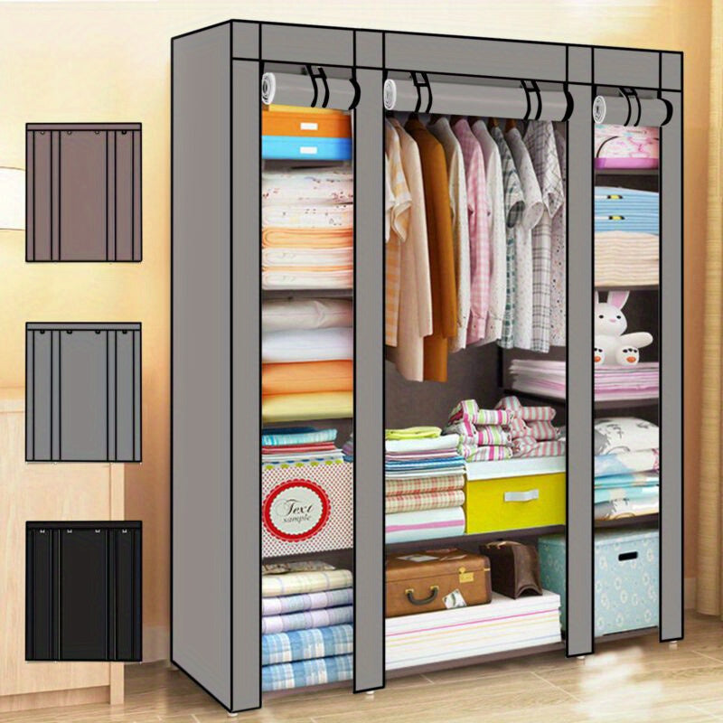 Portable Wardrobe with Foldable, Easy Assembly, Freestanding - product gallery image 9