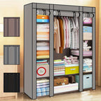Portable Wardrobe with Foldable, Easy Assembly, Freestanding - product gallery image 9
