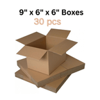 Postal Boxe with (30 pcs) 9x6x6 inches (229x152x152 mm) Brown Shipping Carton Boxes - product gallery image 3