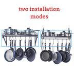 Pot & Pan Rack with Space-Saving, Wall-Mounted, Metal, 45*24*25cm - product gallery image 16