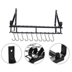 Pot & Pan Rack with Space-Saving, Wall-Mounted, Metal, 45*24*25cm - product gallery image 4