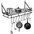 Pot & Pan Rack with Space-Saving, Wall-Mounted, Metal, 45*24*25cm