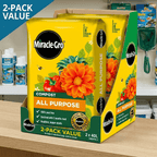 Potting Compost with 2, Miracle-Gro Peat-Free All-Purpose Two Bags
