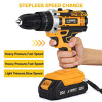Power Drill with Metal, 29 Piece, Cordless Hammer Piece JUSFIT 3-in-1 Combi - product gallery image 8