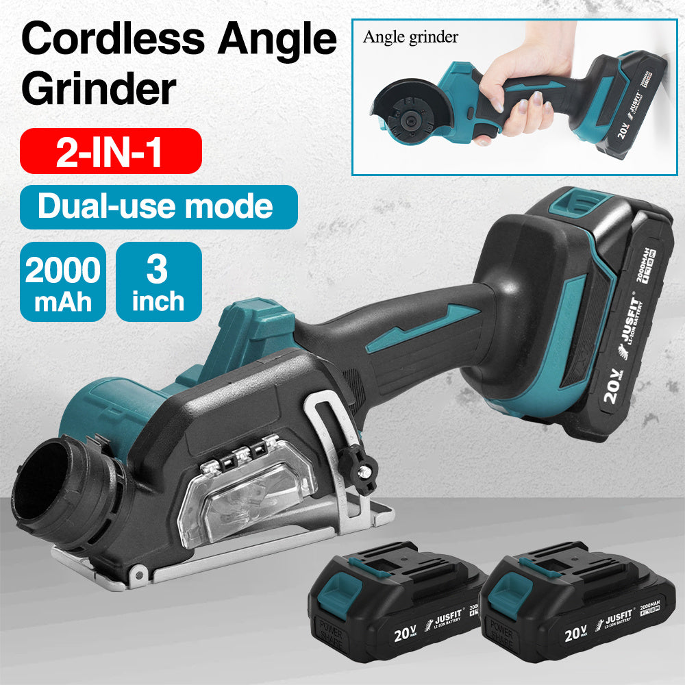 Power Tool with Metal, 2-in-1 20V Cordless Angle Grinder Brushless - product gallery image 2