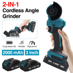 Power Tool with Metal, 2-in-1 20V Cordless Angle Grinder Brushless - product gallery image 3