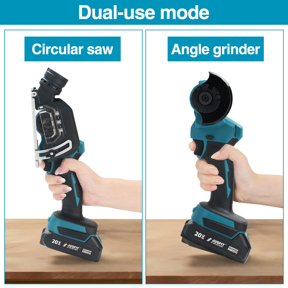 Power Tool with Metal, 2-in-1 20V Cordless Angle Grinder Brushless - product gallery image 5