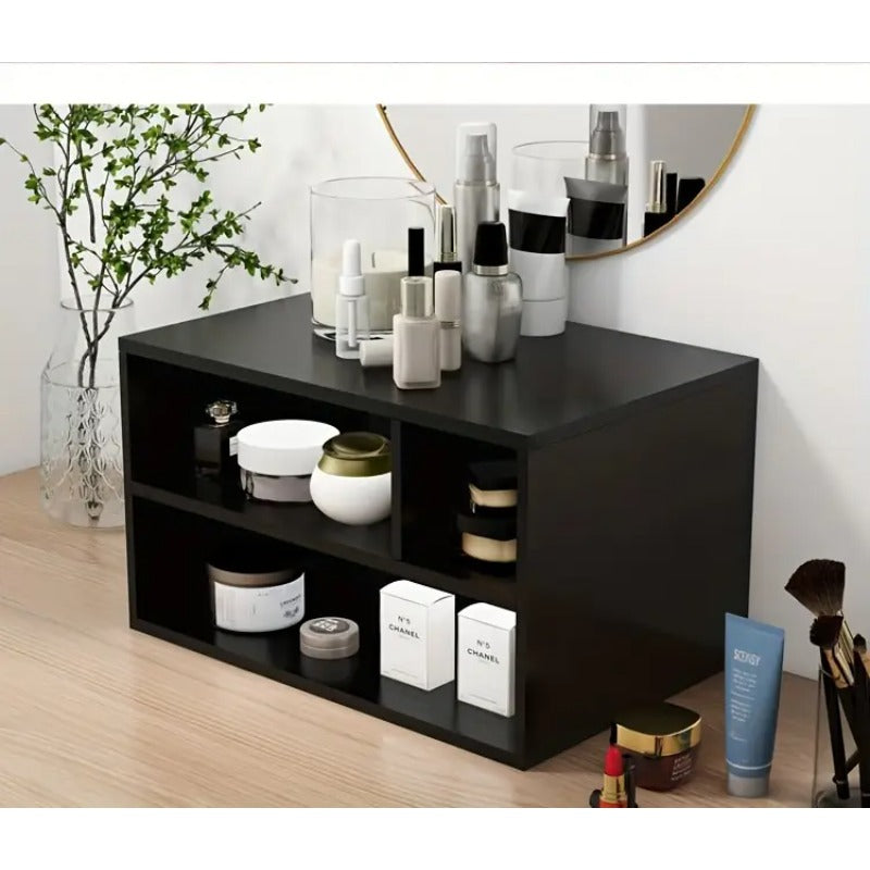 Printer Stand Storage 2-Tier Desktop Table A4 Paper with Wood - product gallery image 2