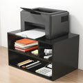 Printer Stand Storage 2-Tier Desktop Table A4 Paper with Wood