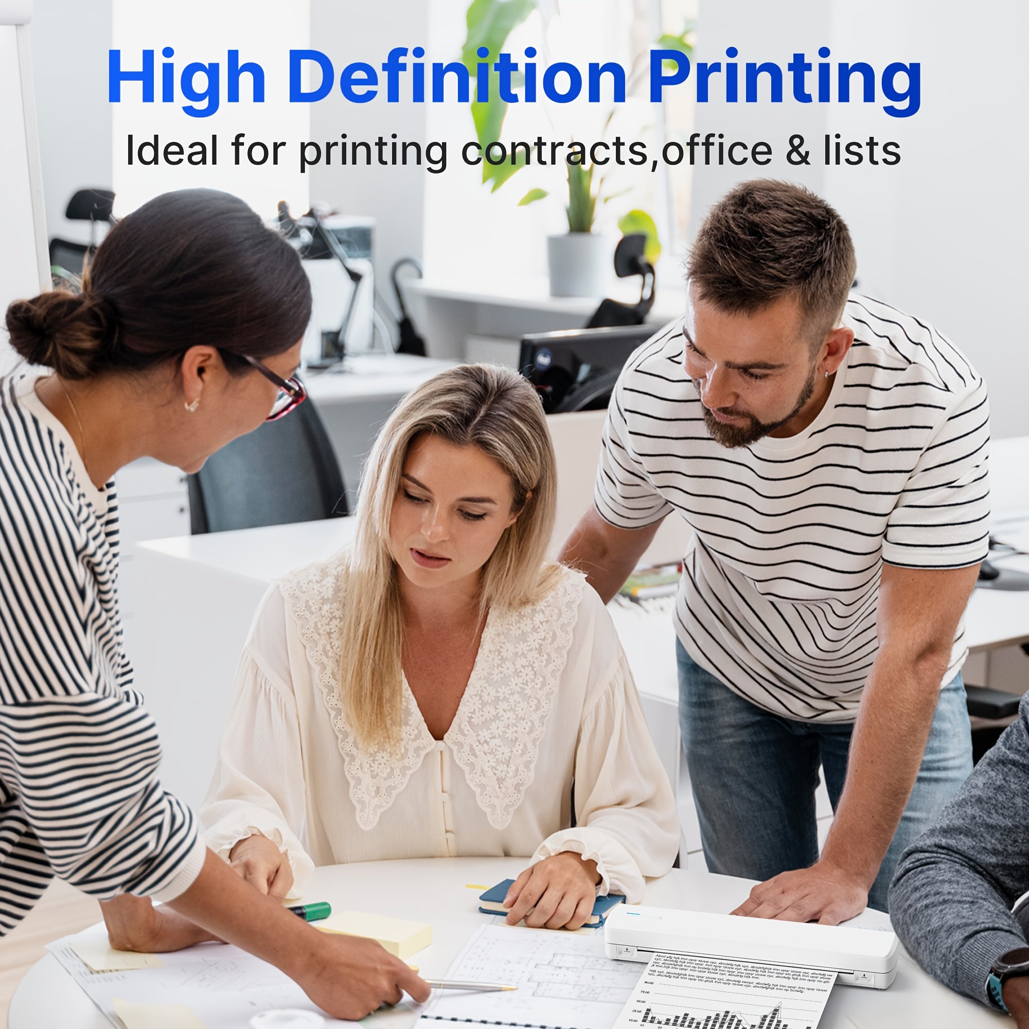 Printers & Label Maker D810B Portable A4 Thermal Printer Wireless - product gallery image 6