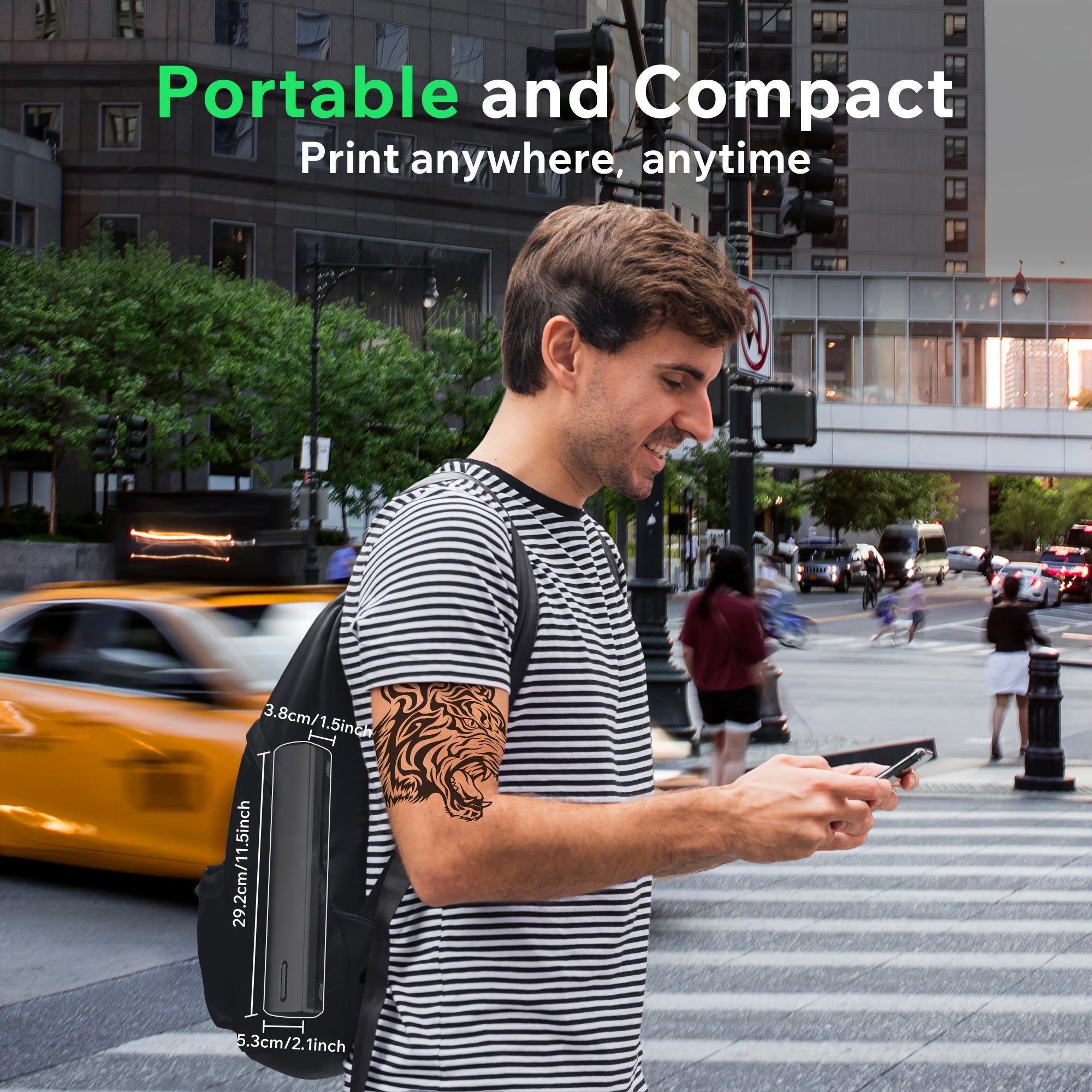 Printers & Label Maker D810B Portable A4 Thermal Printer Wireless - product gallery image 9