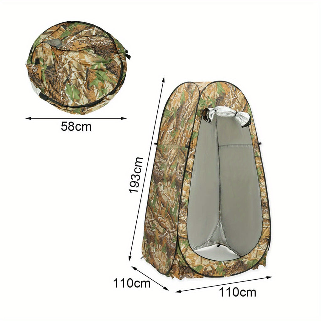 Privacy Tent with 190cm, camouflage, Pop-Up Changing Shower Shelter - product gallery image 16
