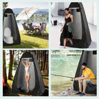 Privacy Tent with 190cm, camouflage, Pop-Up Changing Shower Shelter - product gallery image 5