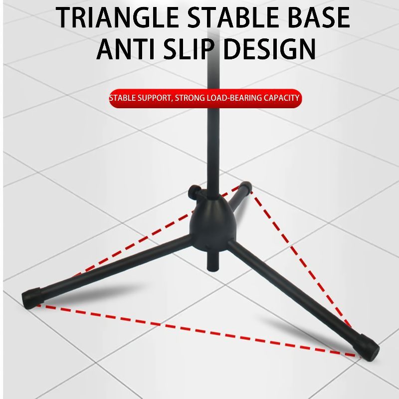 Professional Metal Microphone Stand with an Adjustable Boom Tripod Base Home - product gallery image 19