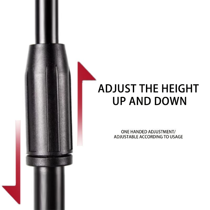Professional Metal Microphone Stand with an Adjustable Boom Tripod Base Home - product gallery image 4
