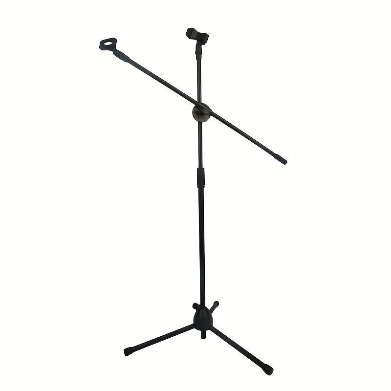 Professional Metal Microphone Stand with an Adjustable Boom Tripod Base Home