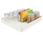 Pull-Out Cabinet Organiser with 35cm, 40cm, Metal for home organisation - 2pcs white, 40cm option