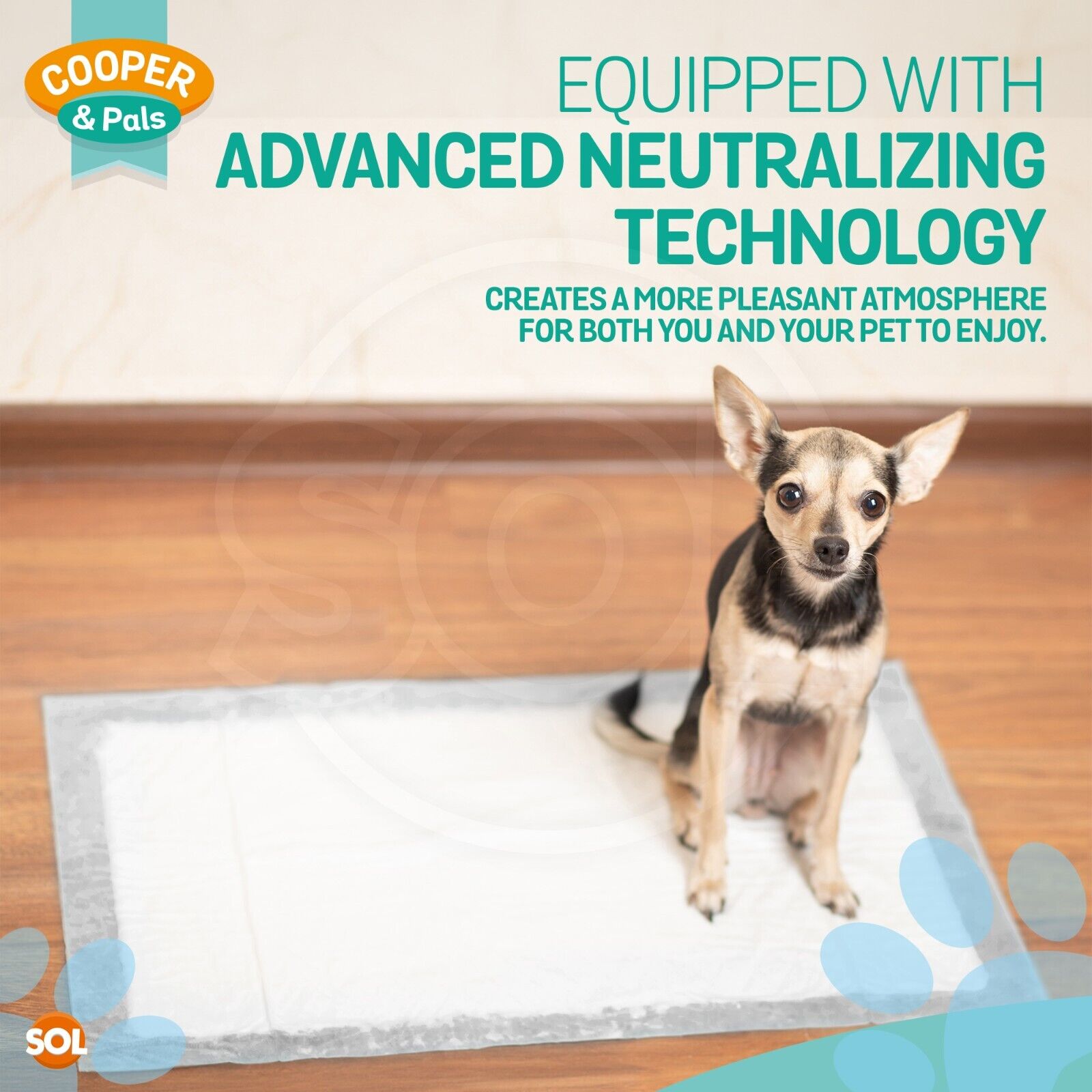 Puppy Training Pad with Leakproof, Waterproof, 100 Pack, 100 Pads (2x50pk) - product gallery image 5