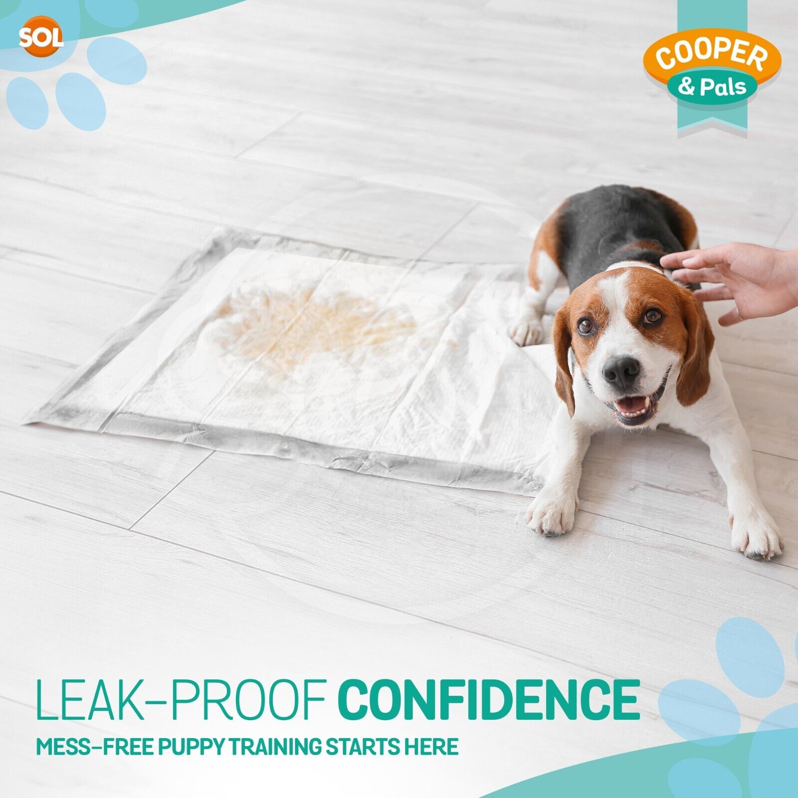Puppy Training Pad with Leakproof, Waterproof, 100 Pack, 100 Pads (2x50pk) - product gallery image 7