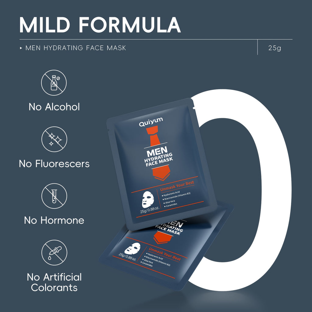 Quiyum Men Hydrating Facial Mask 20 Pack with 20 Packs, 20pcs - product gallery image 8