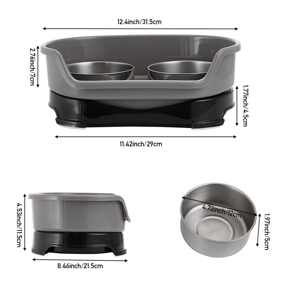 Raised Dog Bowls for Cats and Dog with Stainless Steel - product gallery image 2