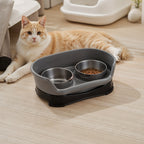Raised Dog Bowls for Cats and Dog with Stainless Steel - product gallery image 7