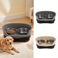 Raised Dog Bowls for Cats and Dog with Stainless Steel