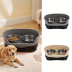 Raised Dog Bowls for Cats and Dog with Stainless Steel