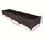 Raised Garden Bed with 116cm, 160cm, Plastic, Legs Self-Watering Planter Box Elevated PP - product gallery image 4