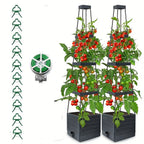 Raised Garden Bed with Bamboo, 2pcs, Tomato Planter Trellis of Planter Box - 2pcs option