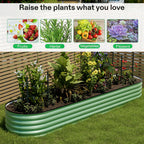 Raised Garden Bed with Easy Assembly, 320cm, Metal - product gallery image 21