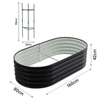 Raised Garden Bed with Easy Assembly, 320cm, Metal - product gallery image 7