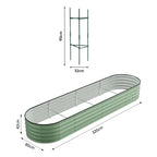 Raised Garden Bed with Easy Assembly, 320cm, Metal - Green, 320*80*42cm option