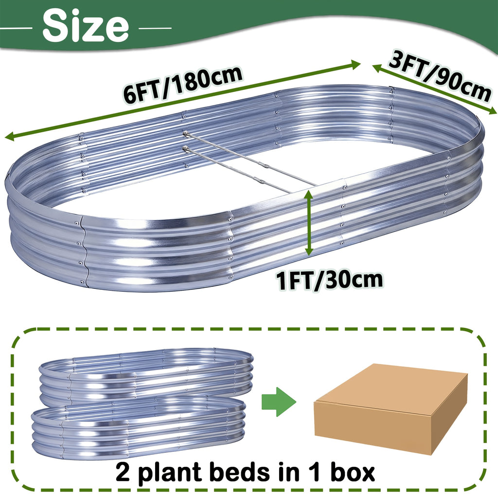Raised Garden Bed with Easy Assembly, Lockable, Metal, 2 Pack - product gallery image 3