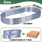 Raised Garden Bed with Easy Assembly, Lockable, Metal, 2 Pack - product gallery image 3