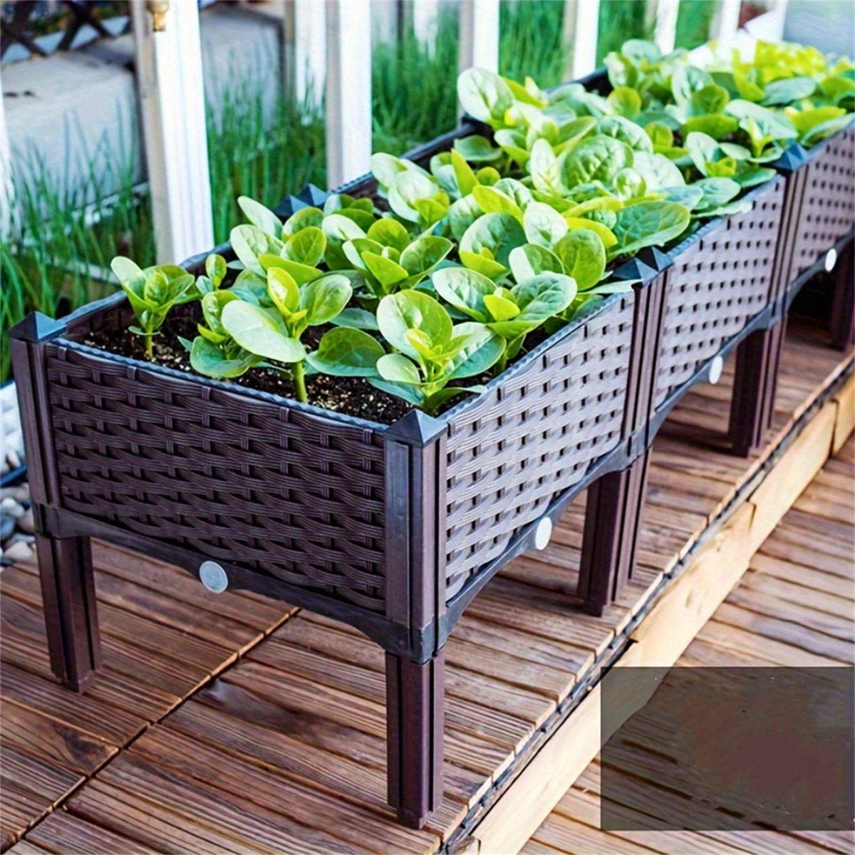 Raised Garden Bed with Easy Assembly, Plastic for gardens and patios - product gallery image 5