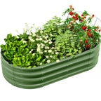 Raised Garden Bed with Metal, 180*90*30cm for gardens and patios - product gallery image 6
