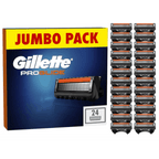 Razor Blade with Gillette ProGlide Replacement Blades or Count - blue, 24 count option